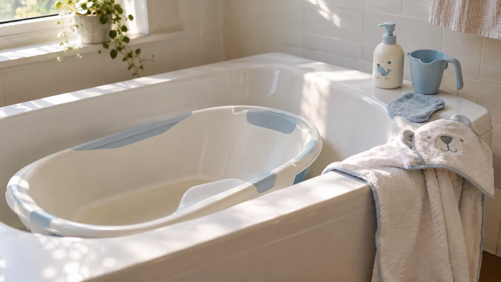 How to Make Baby Bath Time Easier With a Bath Set