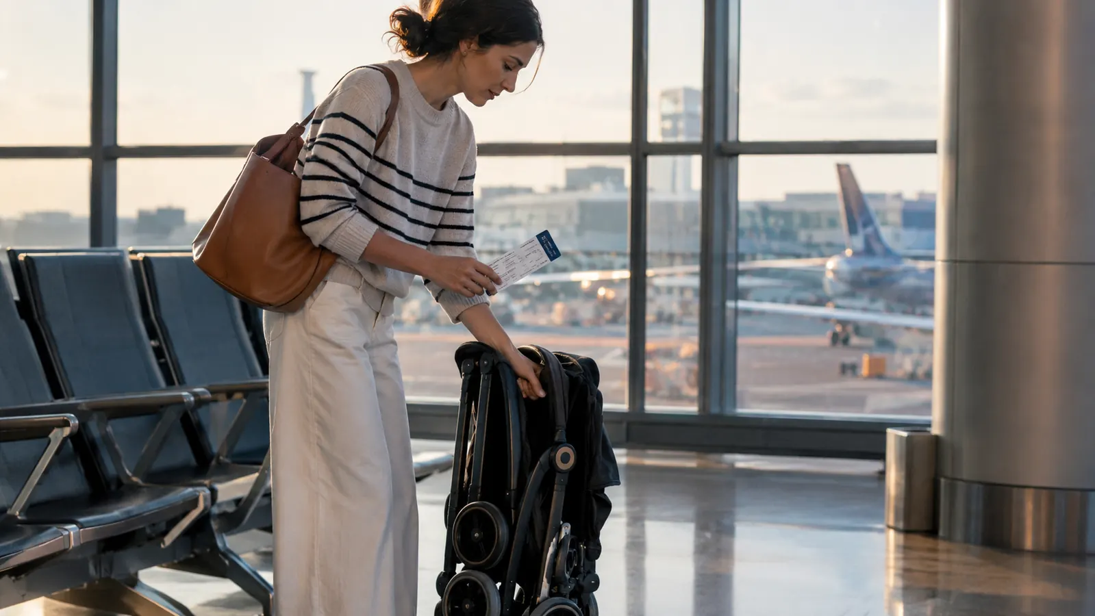 How to Travel With a Baby Using a Compact Stroller